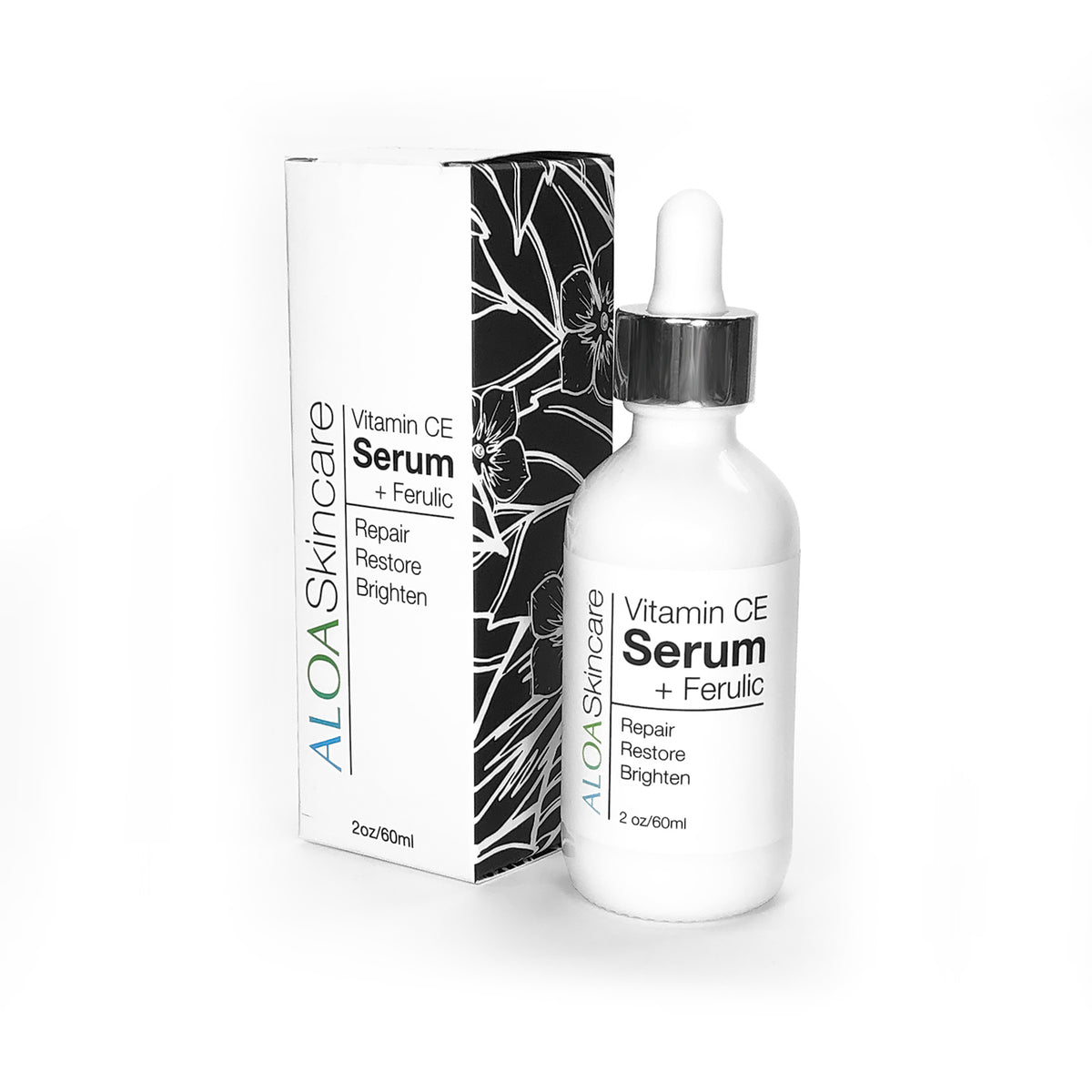 ALOA Skincare Vitamin CE Serum +Ferulic 2.0oz, Anti Aging