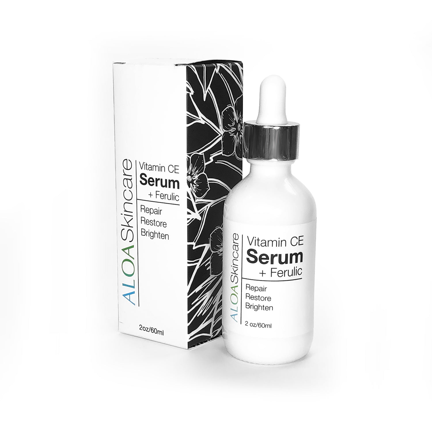 ALOA Skincare Vitamin CE Serum +Ferulic 2.0oz, Anti Aging